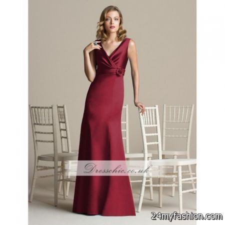 Claret bridesmaid dresses 2018-2019