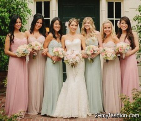 Colours for bridesmaid dresses 2018-2019