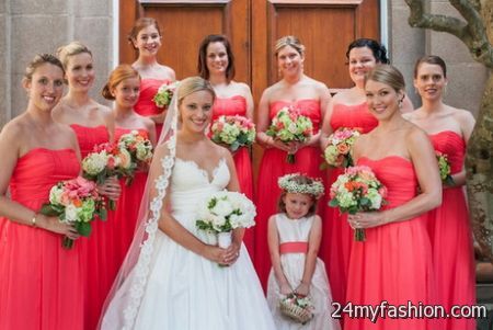 Colours for bridesmaid dresses 2018-2019