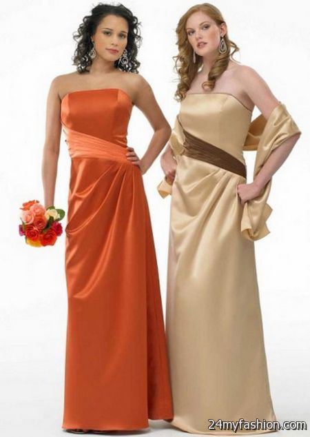 Copper bridesmaid dresses 2018-2019