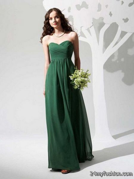 Dark green bridesmaid dresses 2018-2019