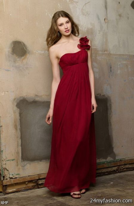 Dark red bridesmaid dresses 2018-2019