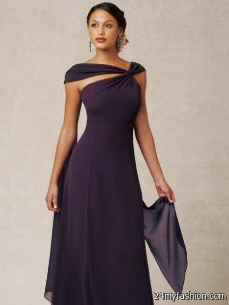Deep purple bridesmaid dresses 2018-2019