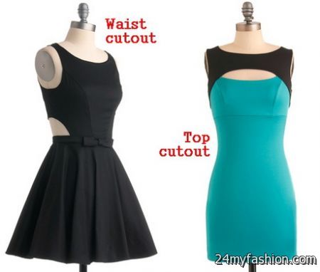 Dresses with cutouts 2018-2019