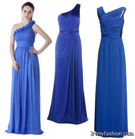 Electric blue bridesmaid dresses 2018-2019