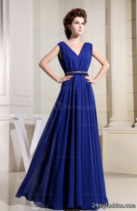 Electric blue bridesmaid dresses 2018-2019
