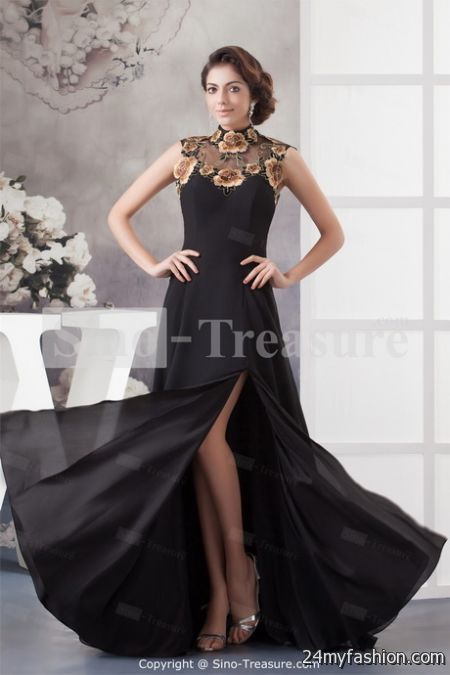 Elegant black evening gowns 2018-2019