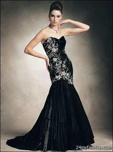 Elegant black evening gowns 2018-2019