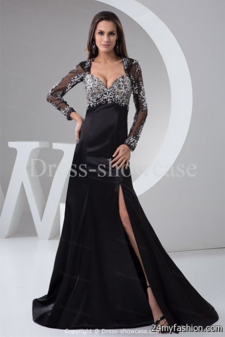 Evening gowns with long sleeves 2018-2019