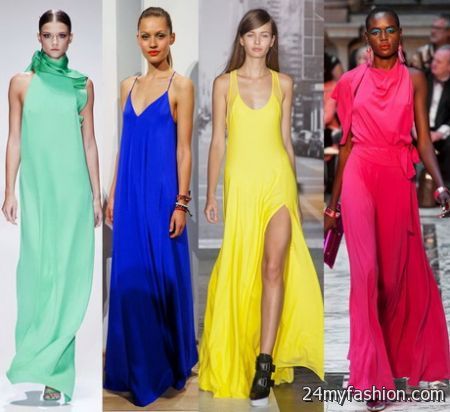 Fashion maxi dresses 2018-2019