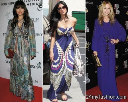 Fashion maxi dresses 2018-2019