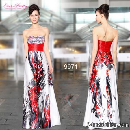 Floral formal dresses 2018-2019