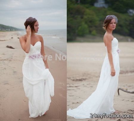 Flowy beach wedding dresses 2018-2019
