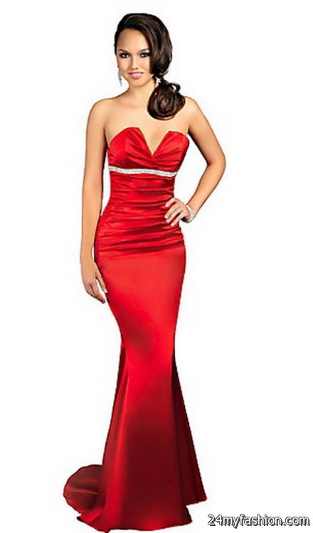 Formal red dresses 2018-2019