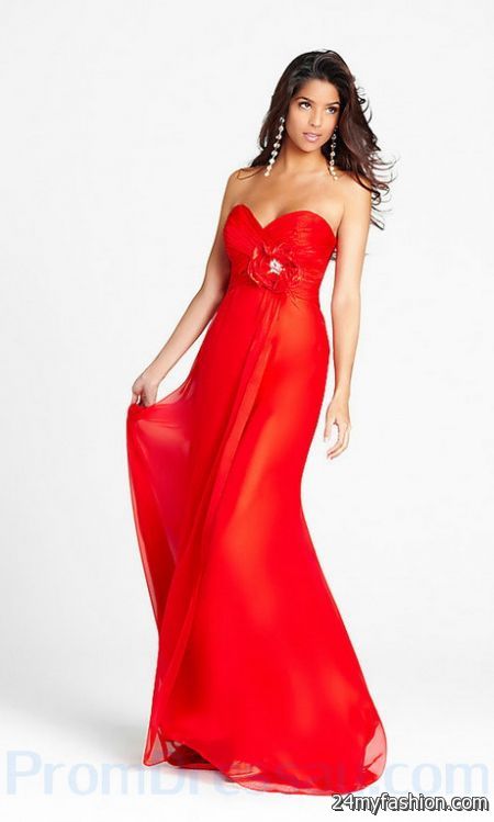 Formal red dresses 2018-2019