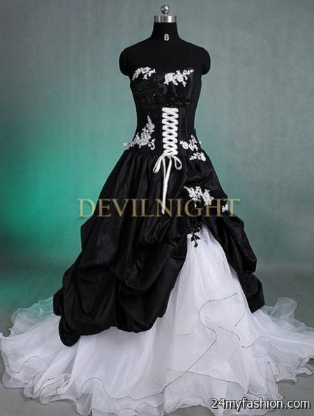 Gothic bridal gowns 2018-2019