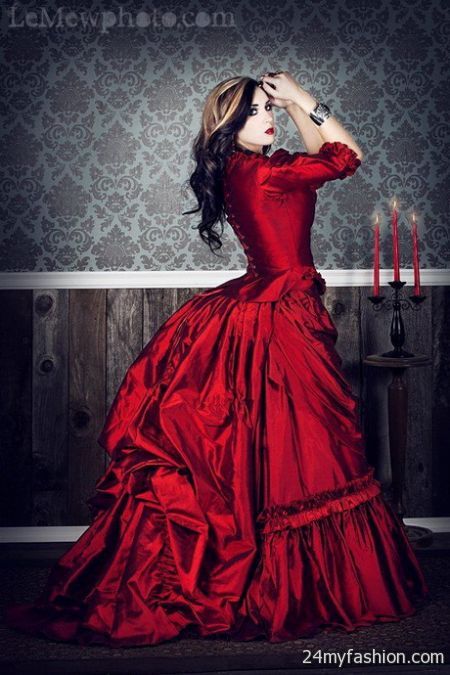 Gothic bridal gowns 2018-2019