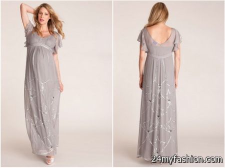 Gray maternity dress 2018-2019