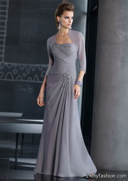 Grey evening gowns 2018-2019