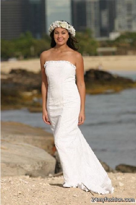 Hawaiian beach wedding dress 2018-2019