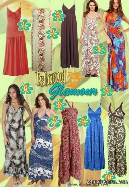 Hawaiian summer dresses 2018-2019