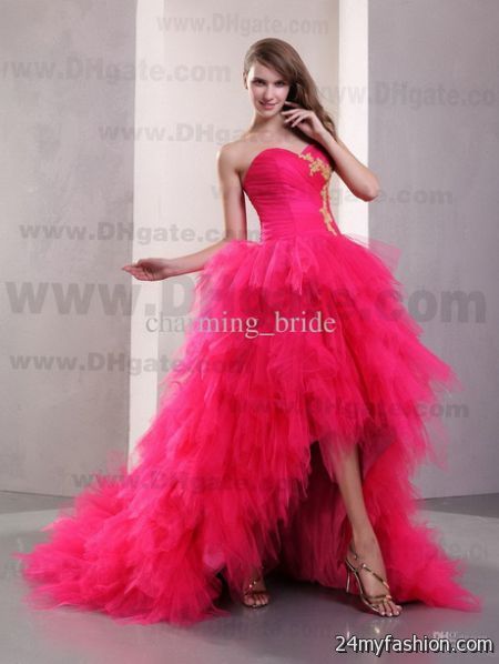 Hot pink party dresses 2018-2019