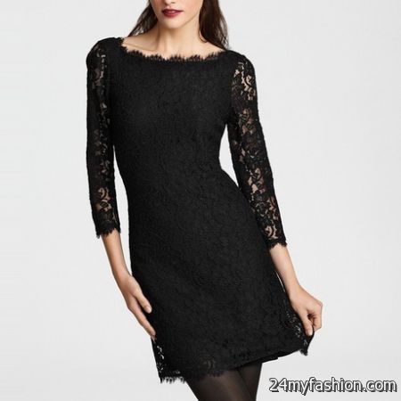 Lace black dresses 2018-2019