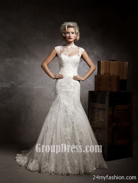 Lace vintage wedding dresses 2018-2019