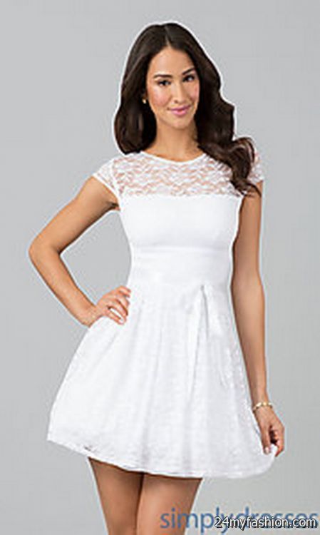 Lace white dresses 2018-2019