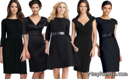 Ladies black dresses 2018-2019