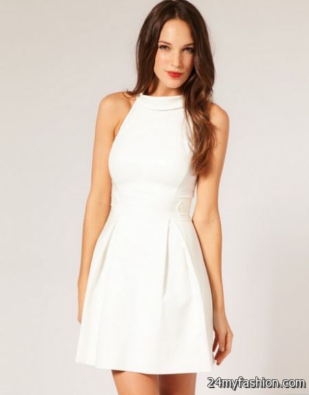 Ladies white dresses 2018-2019