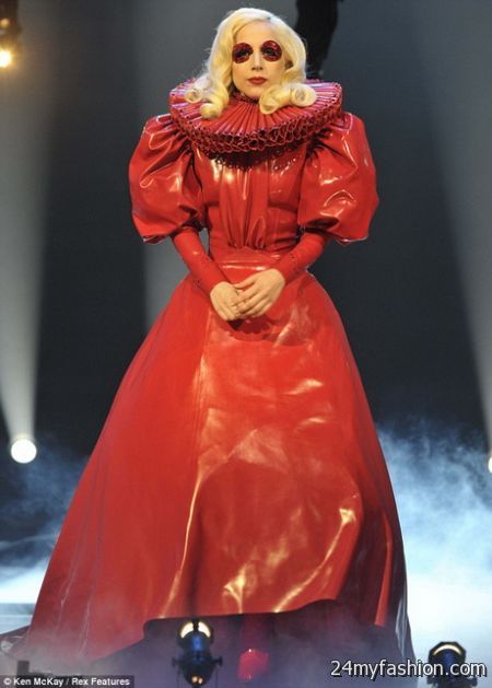 Lady gaga red dress 2018-2019