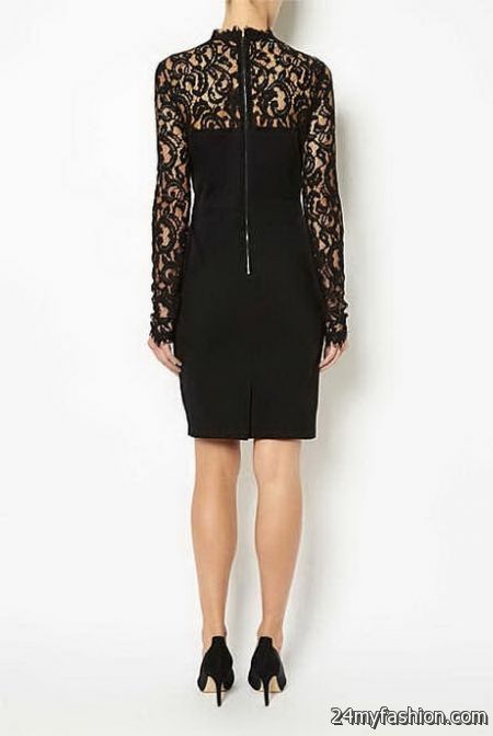 Leather and lace dresses 2018-2019