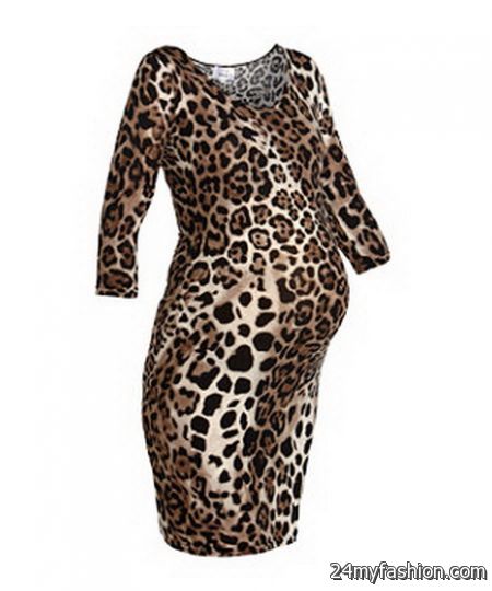 Leopard print maternity dress 2018-2019