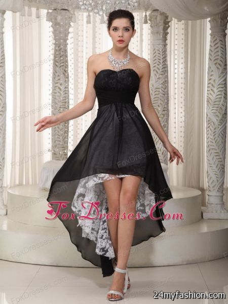 Little black dress with lace 2018-2019