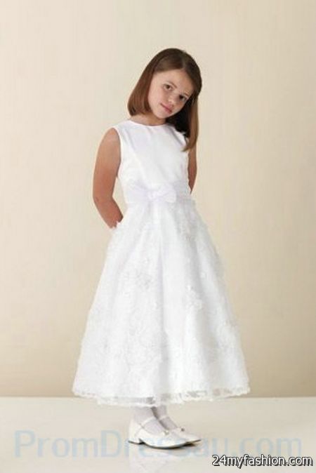Little girls white dresses 2018-2019