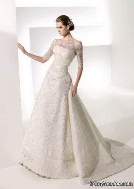 Long sleeved wedding gowns 2018-2019