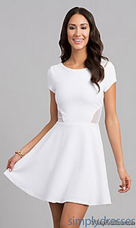 Long white dresses for juniors 2018-2019