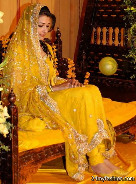 Mehndi bridal dresses 2018-2019