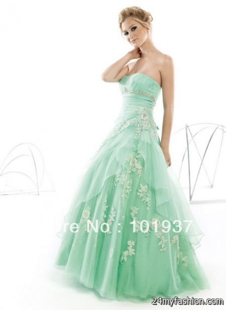Mint green prom dresses 2018-2019