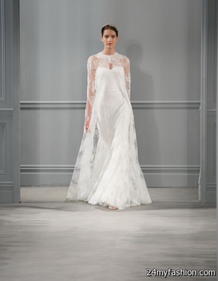 Monique lhuillier lace wedding dress 2018-2019