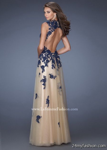 Open back evening gowns 2018-2019