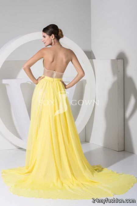 Open back evening gowns 2018-2019