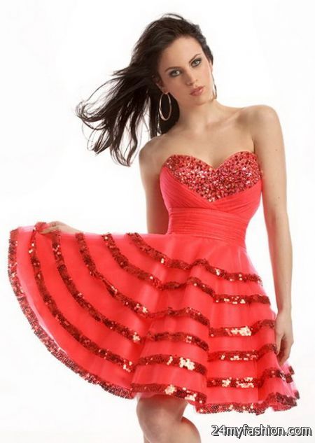 Party red dresses 2018-2019