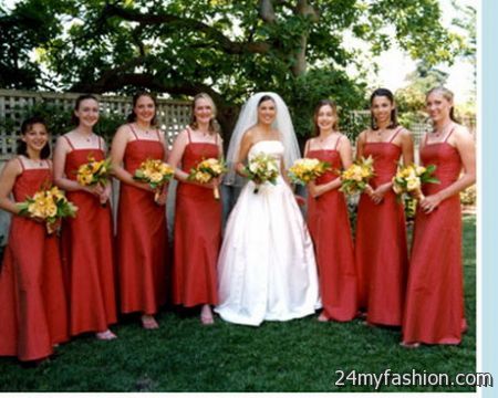 Persimmon bridesmaid dresses 2018-2019