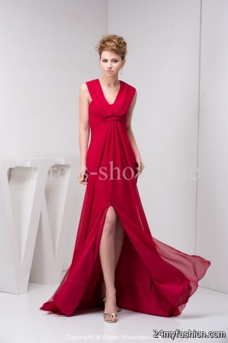 Petite red dresses 2018-2019