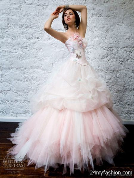 Pink bridal dress 2018-2019
