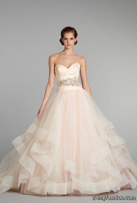 Pink bridal gowns 2018-2019