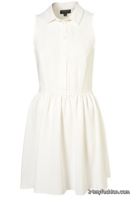 Plain white dresses 2018-2019