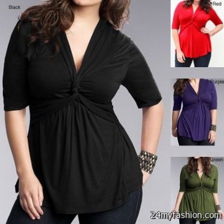 Plus size womens tops 2018-2019